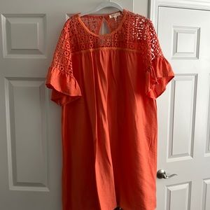 Orange dress size 2X. Worn once!